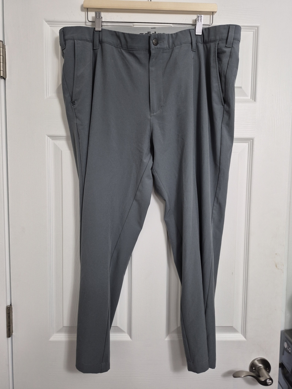 adidas Men's Gray Dress Pants – Slim Pleat Front